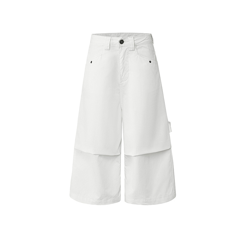 Loose Cargo 7/8 Denim Pants for Women, Summer Casual Straight Leg Jeans