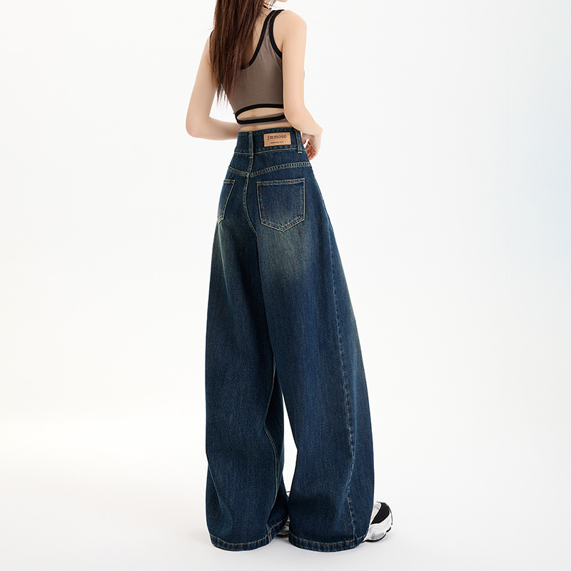 Wide-Leg Pants Simple and Versatile Slimming Straight Leg Floor-Length Pants for Women - Image 4