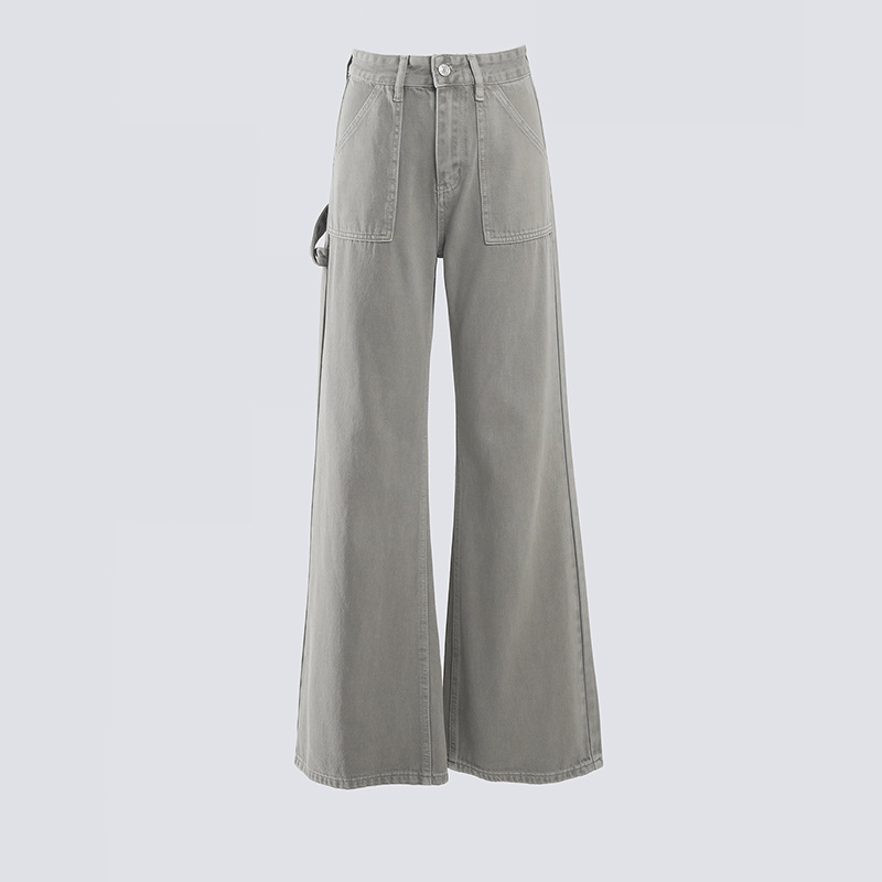 Loose Wide-Leg Pants, Boho Chic, Versatile Slimming Women's Denim Pants - Image 6