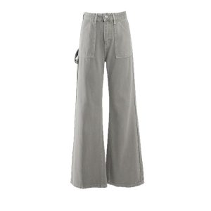 552572080 Loose Wide-Leg Pants, Boho Chic, Versatile Slimming Women's Denim Pants